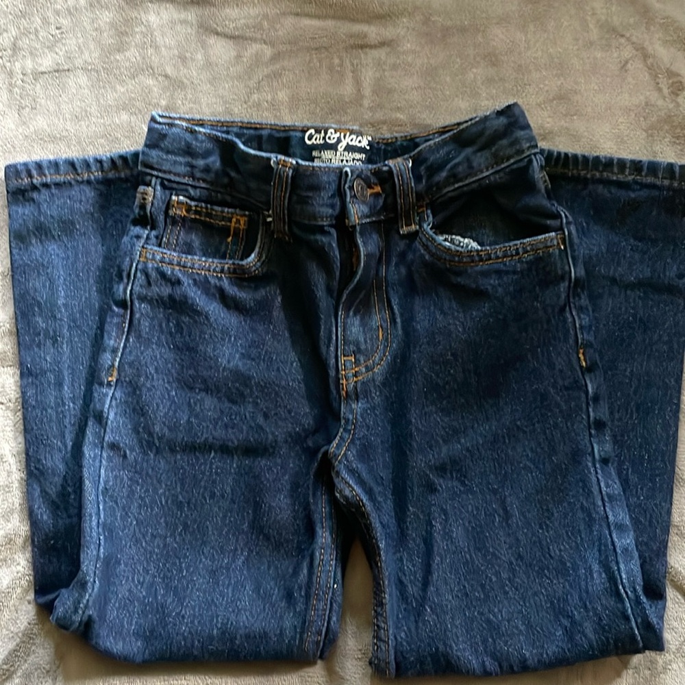 Boys Cat & Jack Relaxed Straight Jeans 6